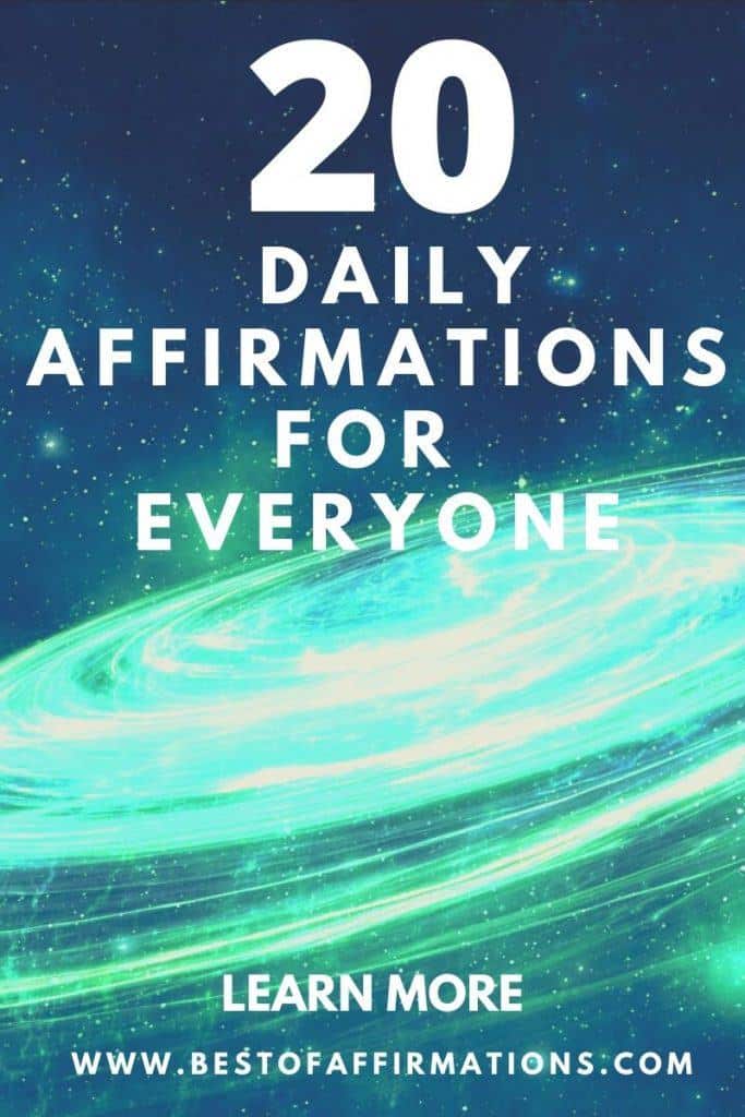 20 daily affirmations for everyone
