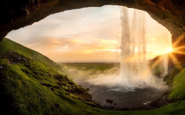 iceland waterfall