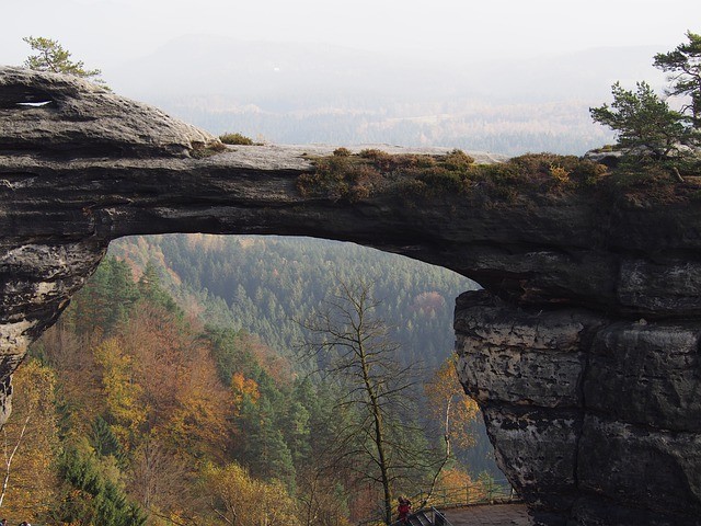 nature bridge from stone