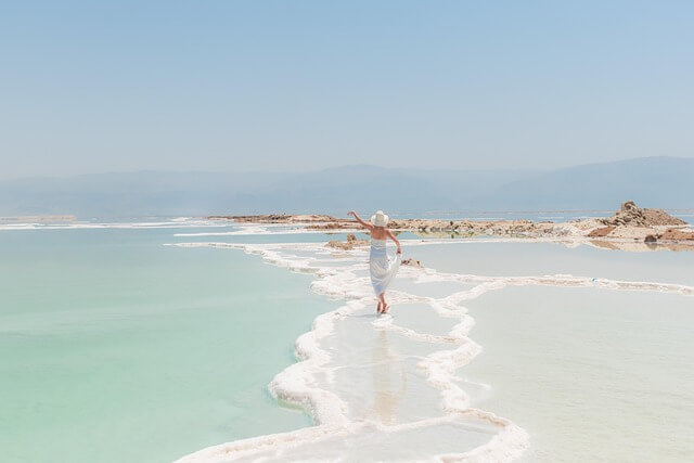 woman on a beach